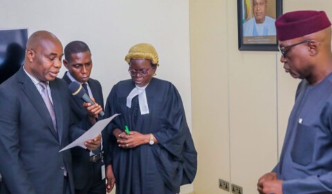 Justice Ogunmoye Ekiti State Governor, Mr. Biodun Abayomi Oyebanji